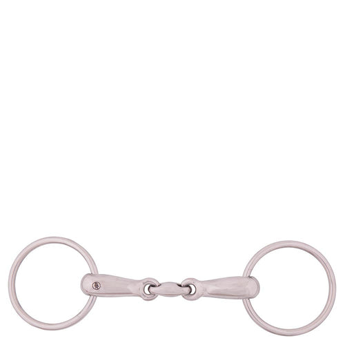 BR Equestrian Double Jointed Loose Ring Snaffle Bit