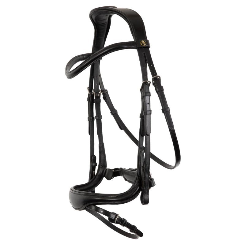 BR Anatomic Soft Padded Headpiece Bridle with Adjustable Noseband Howden  • TackNRider