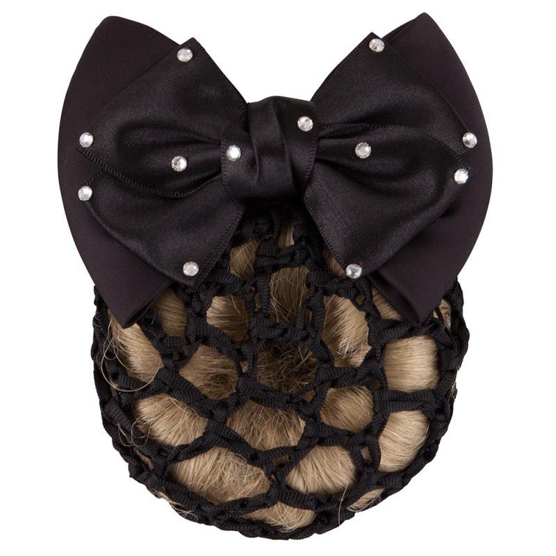 BR Equestrian Diamond Hair Bow - navy