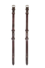 Henry James Hook and Stud Bridle Cheekpieces - brown