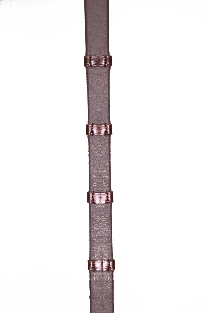 Henry James Xtreme Eventer Hybrid Rubber Reins with Leather Stops