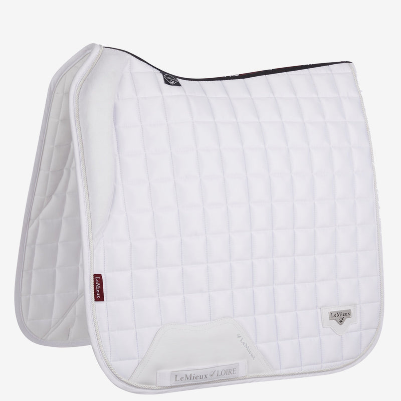 LeMieux Loire Memory Dressage Square Saddle Pad - white